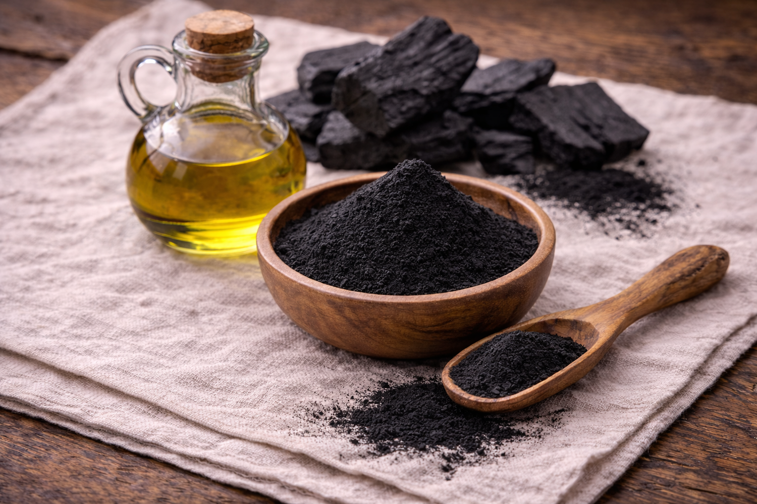 Activated Charcoal used in Posy Potions soaps and lotions