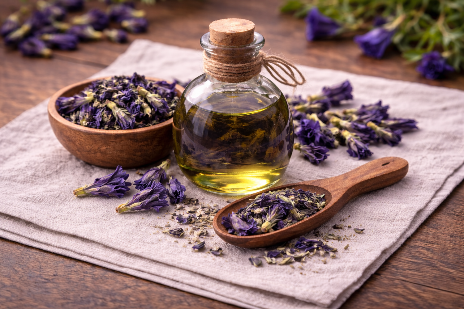 Butterfly Pea Flower botanical used in Posy Potions infusions