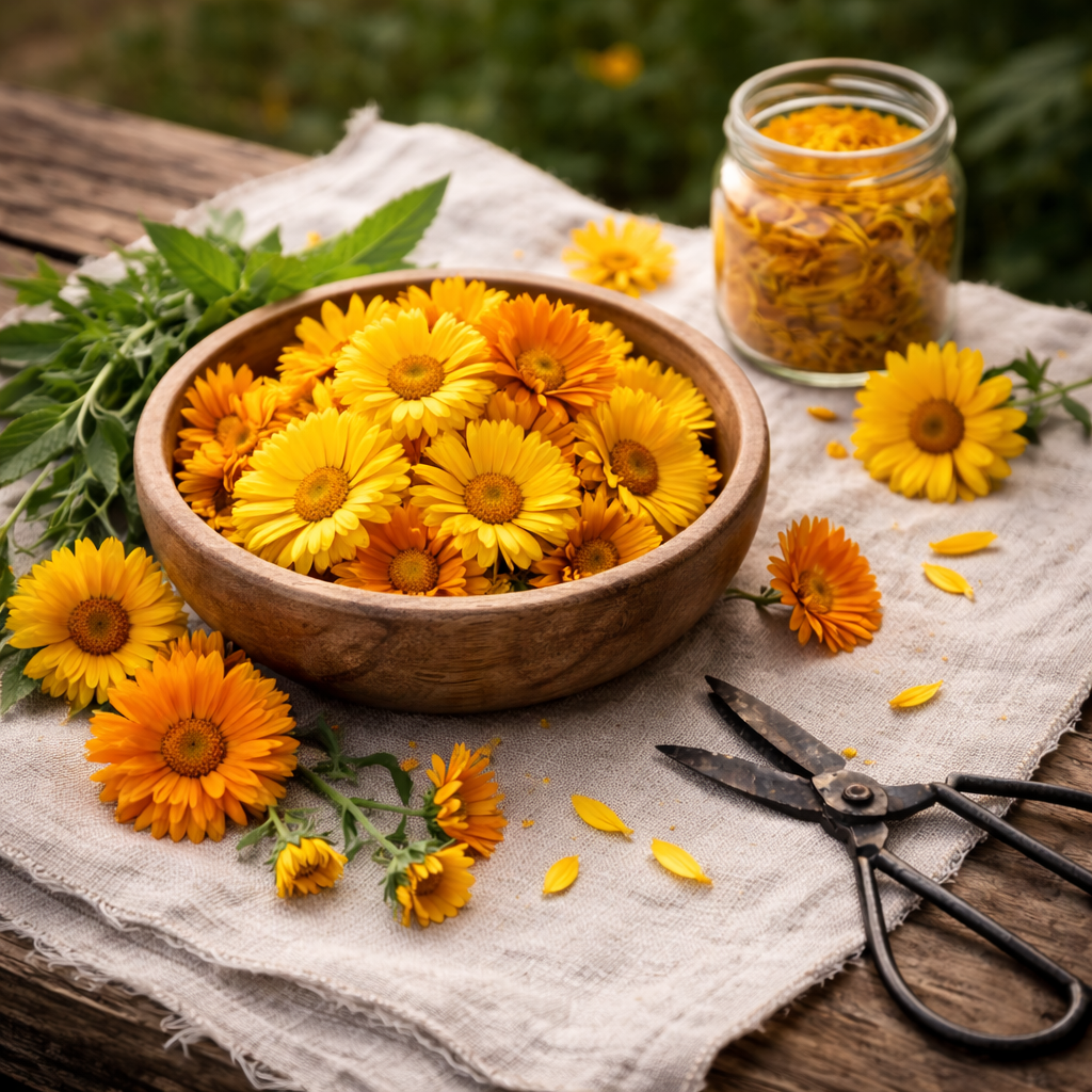 Calendula botanical used in Posy Potions infusions