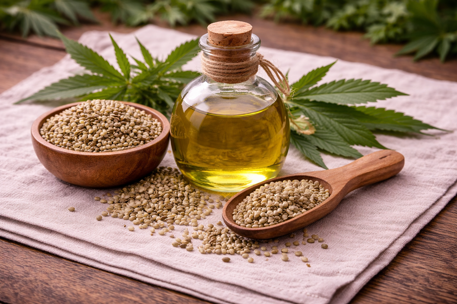 Hemp Seed Oil used in Posy Potions soaps and lotions