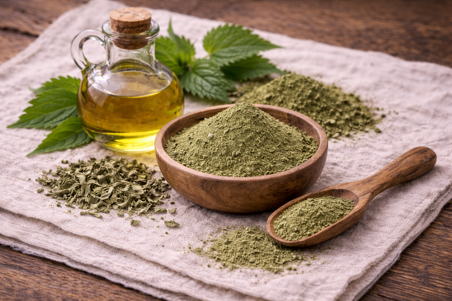 Nettle Leaf Powder used in Posy Potions soaps and lotions