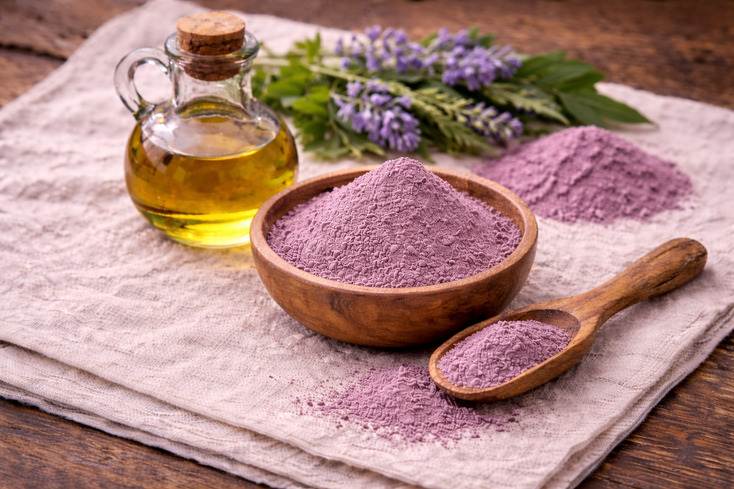 Purple Brazilian Clay used in Posy Potions soaps and lotions